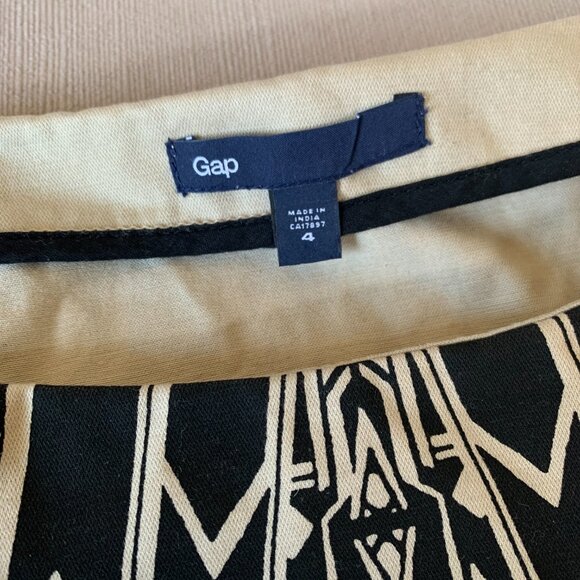 Gap Vena Cava Khaki Short Sleeve Mini Dress Tan Black Beige Awards Season - Picture 7 of 15